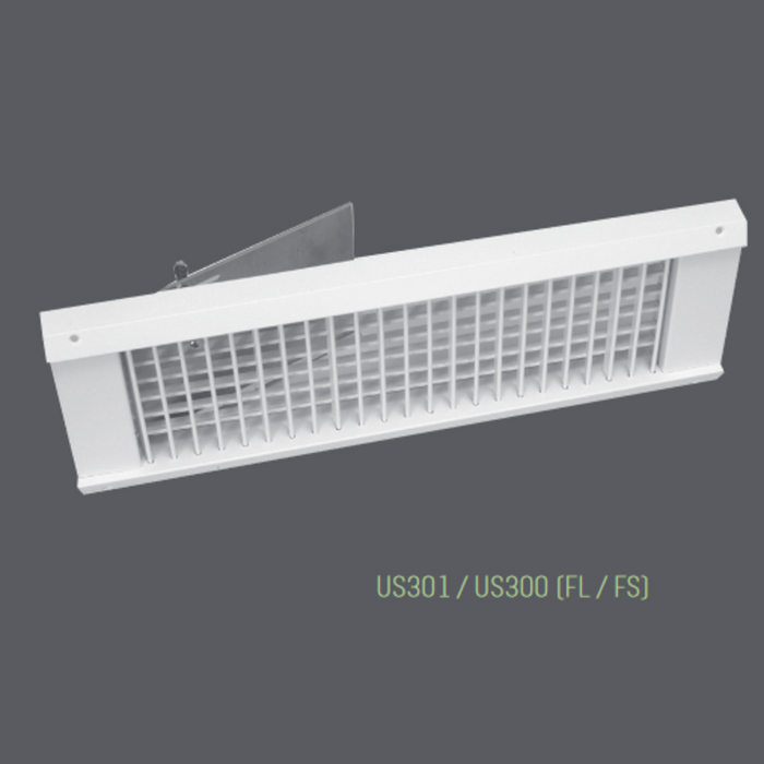 Aluminum Spiral Duct Grill with Damper (US300FS)
