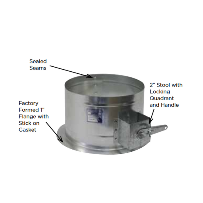 Flanged Collar Fitting with Damper (FLD-SOG)