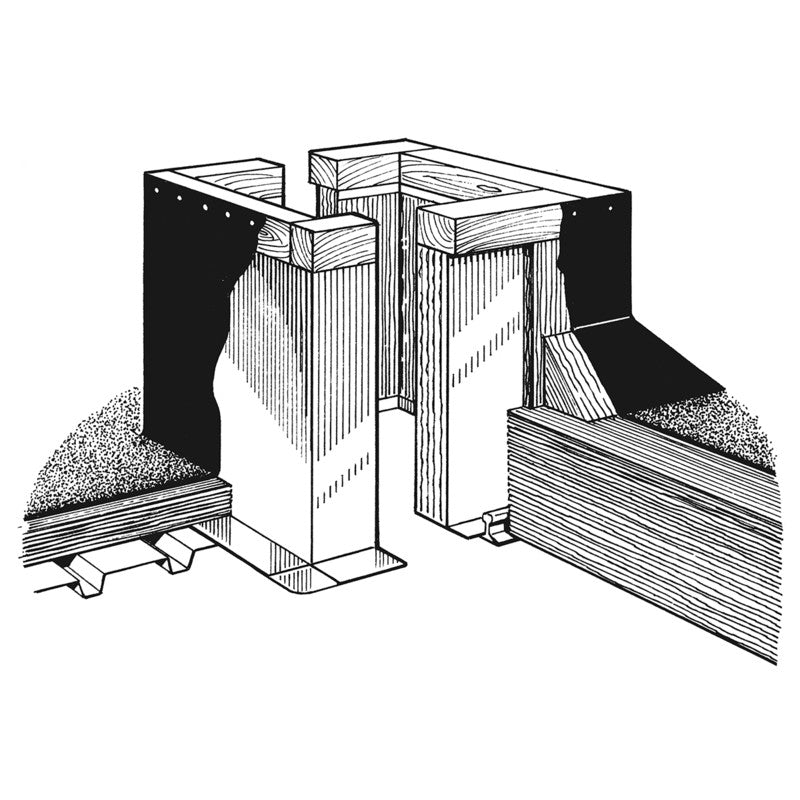 Roof Curb for Lightweight Fill, Tapered Insulation, or Single-ply Roofing Application (RC2A)