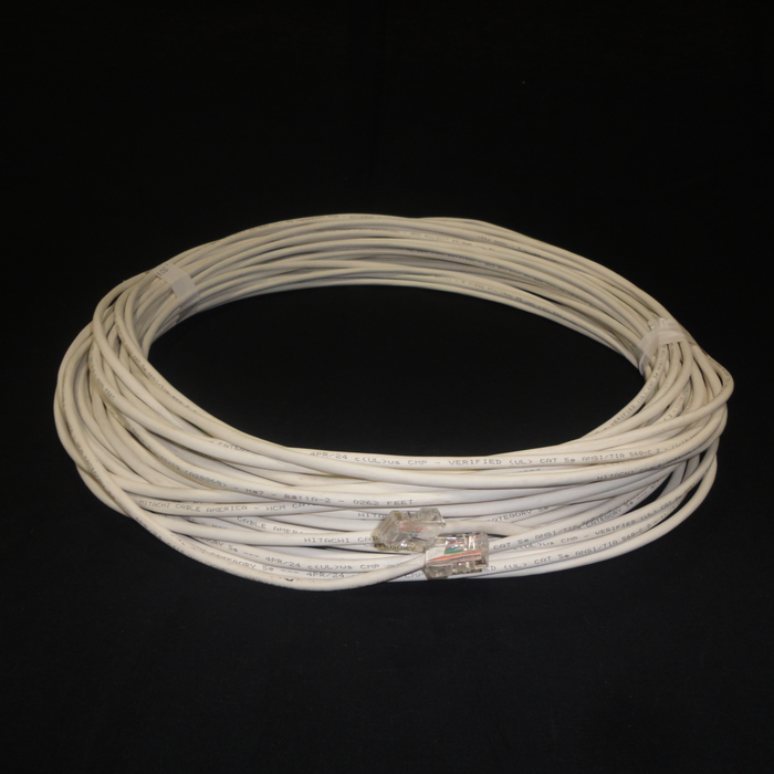 Plenum Rated CAT5e Cable, Pre-Terminated, 50’ Length (SCP-050)